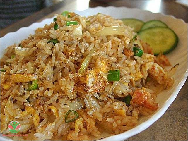 Ingrédients nécessaires pour le riz thaï