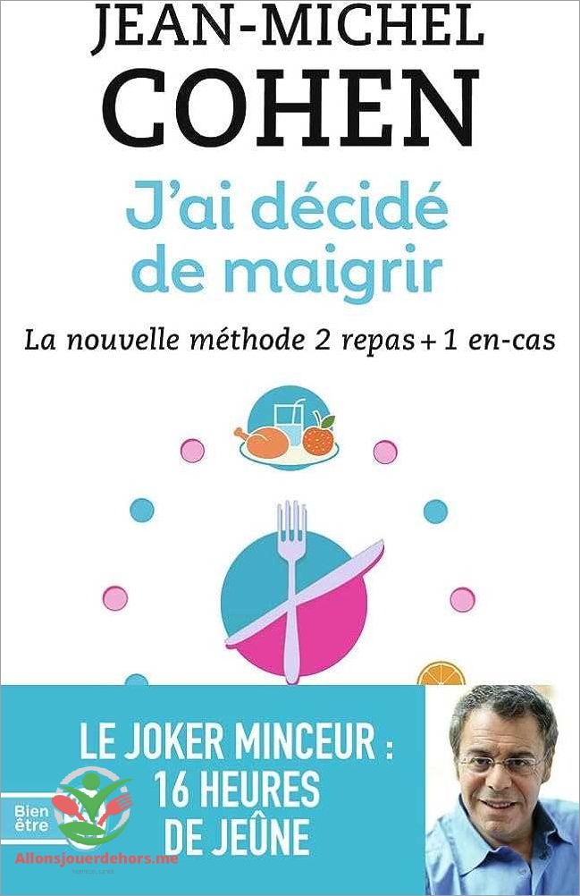 Jean Michel Cohen biographie régime alimentaire et conseils de nutrition