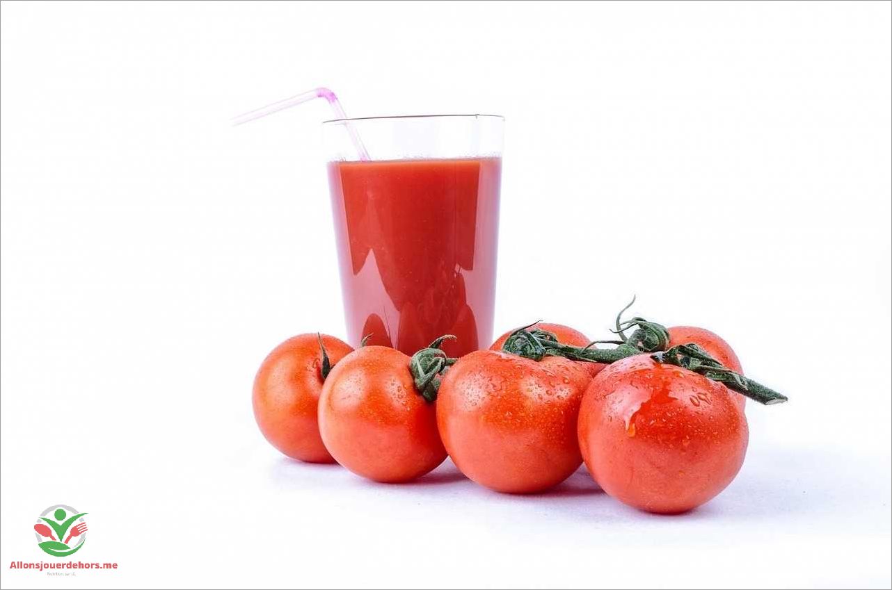 Les bienfaits du jus de tomate pour la santé
