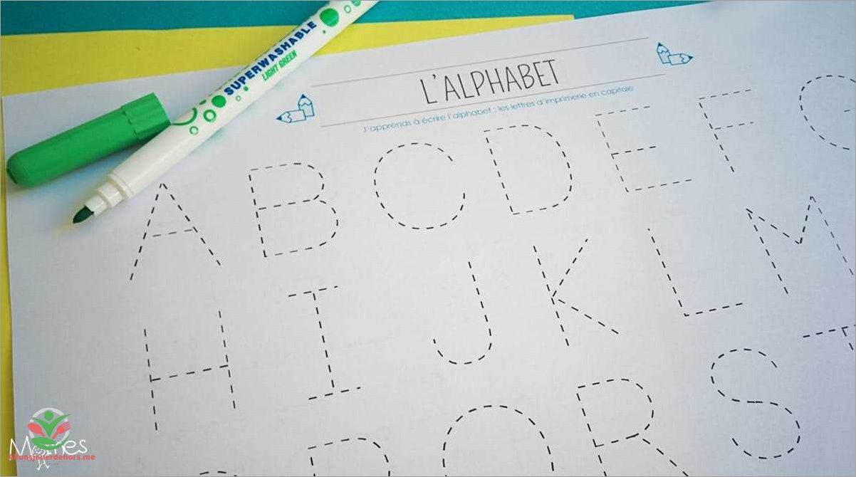 Utilisation des lettres de l'alphabet