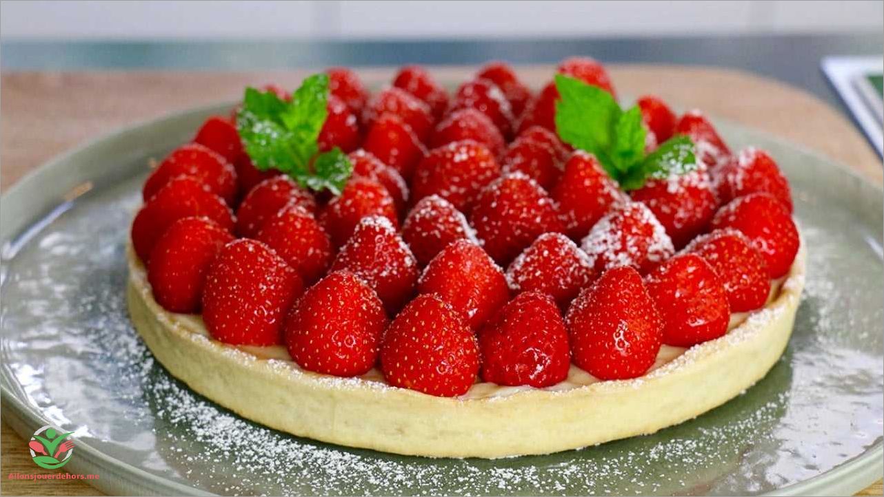 Recette de tarte aux fraises délicieuse et facile à préparer | 