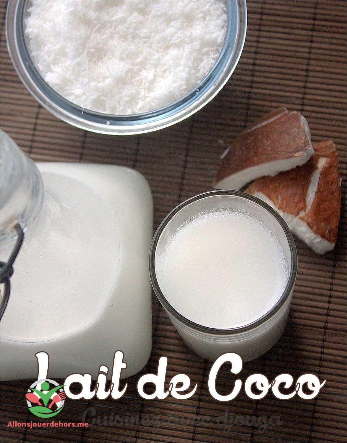 Étapes pour préparer le lait de coco maison