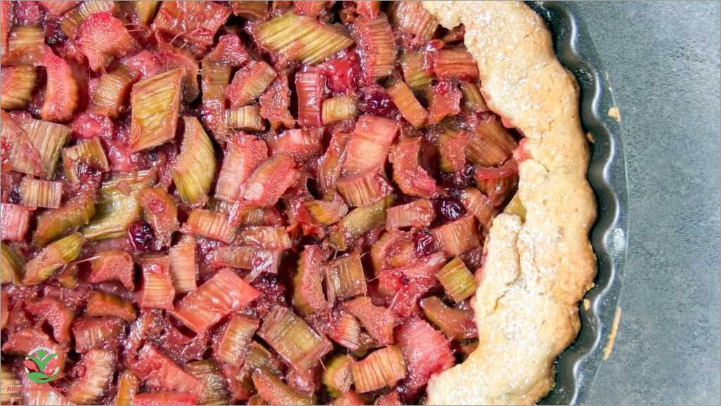 Tarte rhubarbe amande recette gourmande et facile à préparer