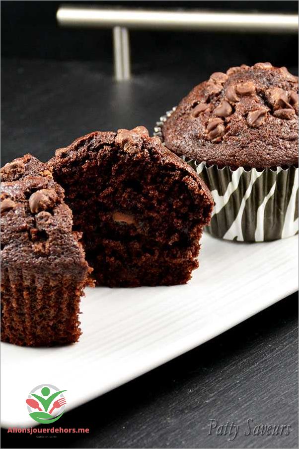 Ingrédients nécessaires pour les muffins au chocolat
