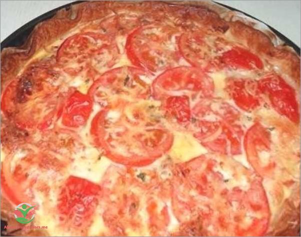 Tarte tomate thon sans oeuf | Recette facile et délicieuse
